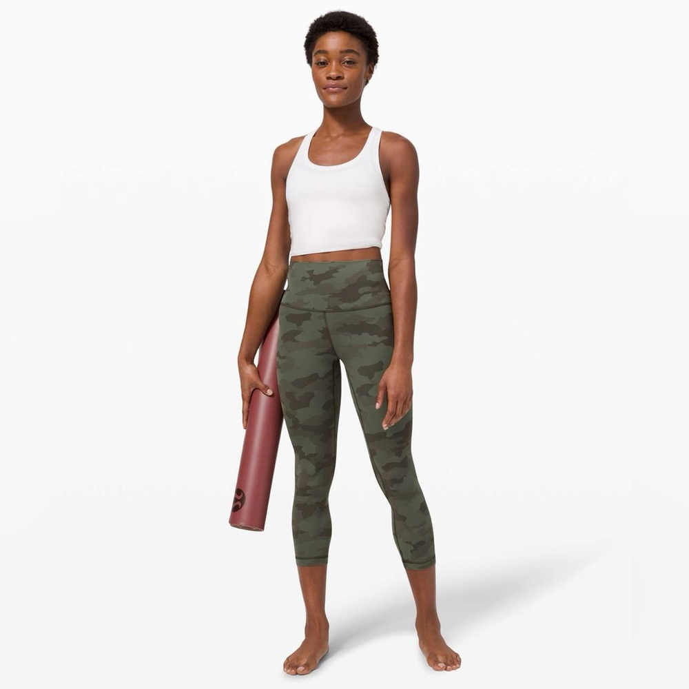 Lululemon Align Crop *21" Camo Print Yoga Leggings NWT